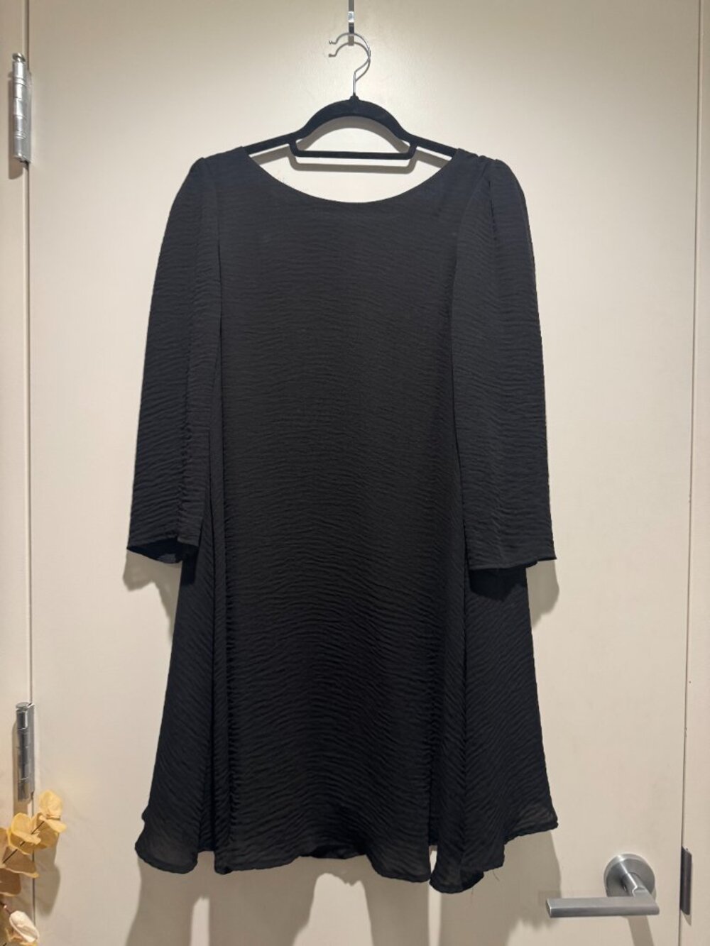 LIke new -  all black midi dress